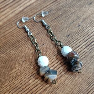 *5 For $20***Ladies Shell Dangle Earrings.  Handmade Ladies Dangle Earrings